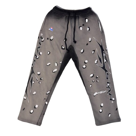 Hellstar Studio All Guts No Glory Sweatpants - Medium Particle Black Fade - Picture 1 of 9